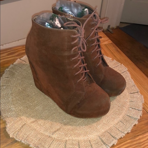 Shoes - Brown Suede Ankle Boots